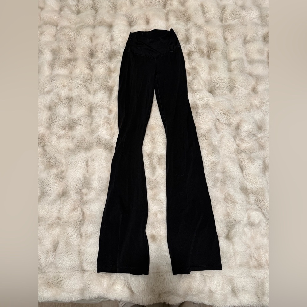 aerie offline Black High-Rise Flare Leggings